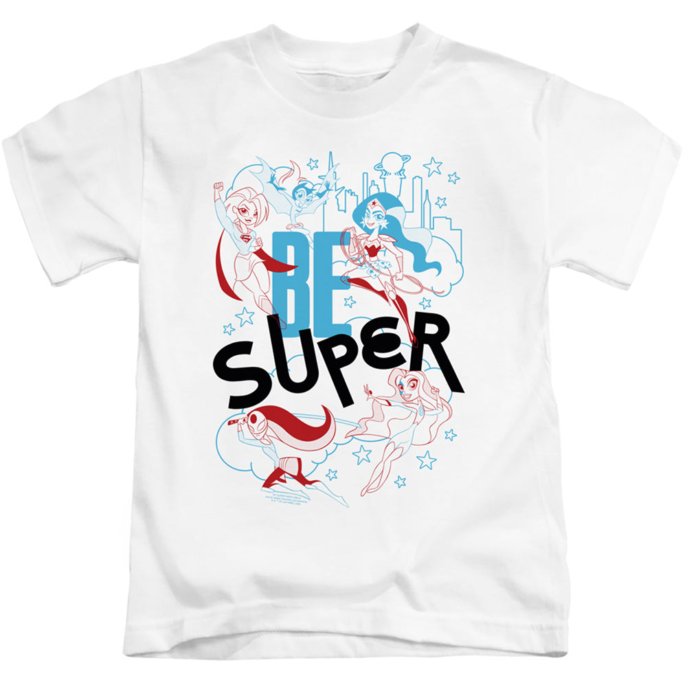 Dc Superhero Girls Be Super Juvenile Kids Youth T Shirt White Officially Licensed