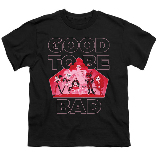 Dc Superhero Girls Good to Be Bad Kids Youth T Shirt Black Officially Licensed