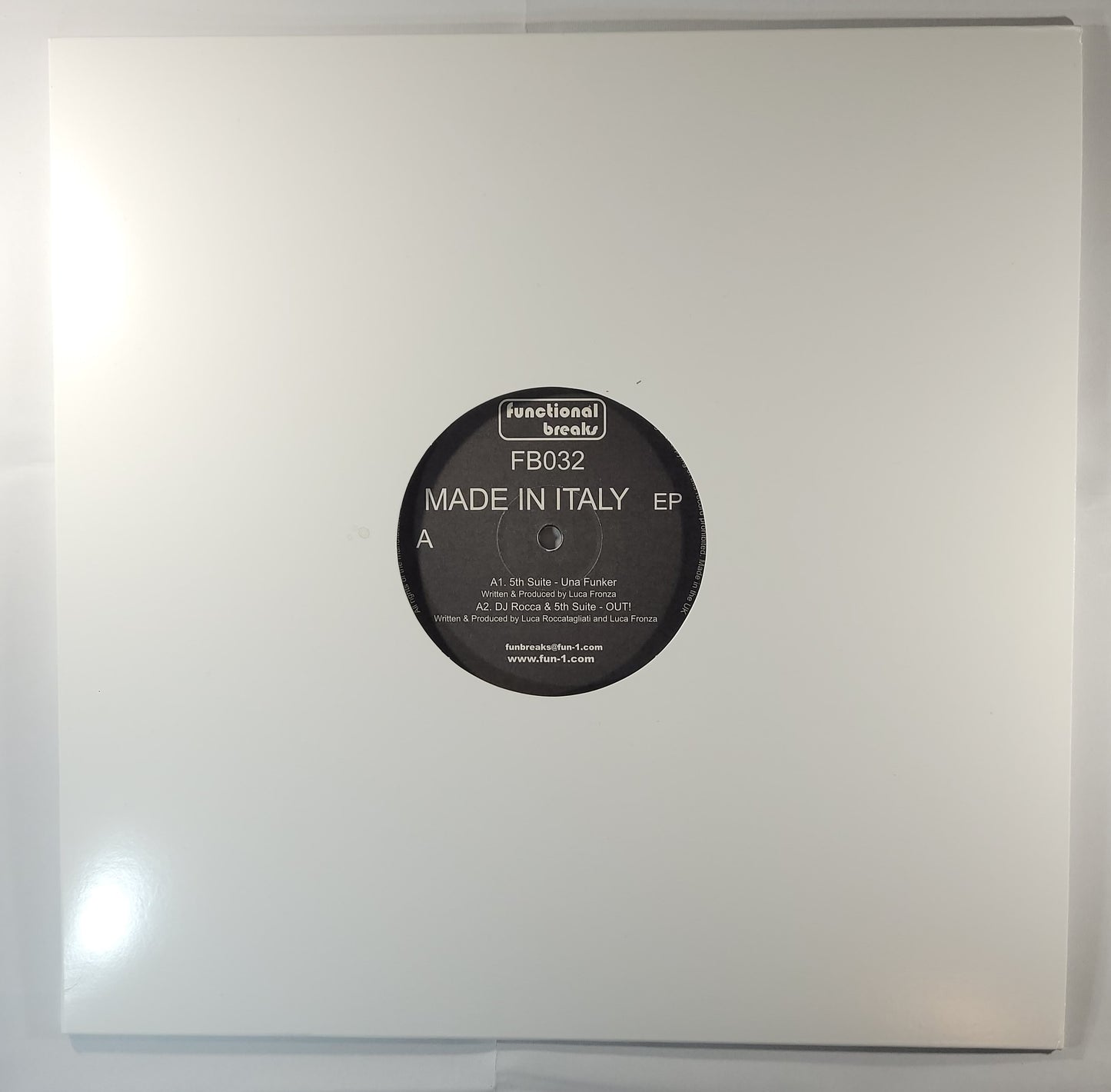 DJ Rocca & Fifth Suite - Made in Italy EP [2005 Used Vinyl Record 12" Single]