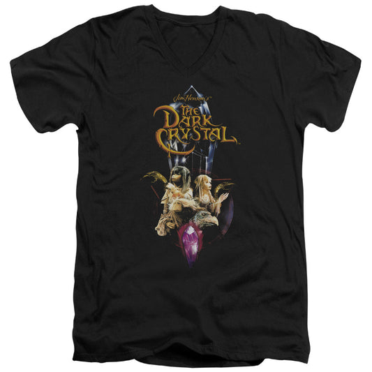 Dark Crystal Crystal Quest Mens Tall T Shirt Adult V Neck Black Officially Licensed