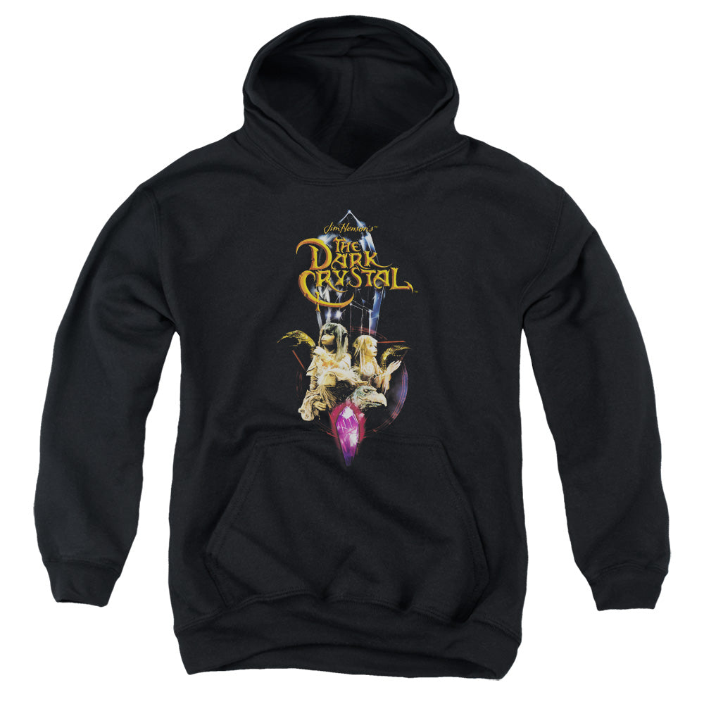 Dark Crystal Crystal Quest Kids Youth Hoodie Black Officially Licensed