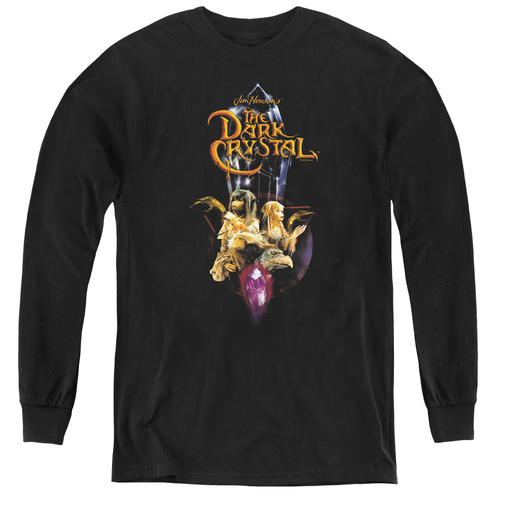 The Dark Crystal Crystal Quest Long Sleeve Kids Youth T Shirt Black Officially Licensed