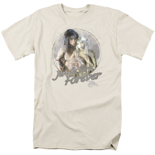 Dark Crystal Jen & Kira Mens T Shirt Cream Officially Licensed