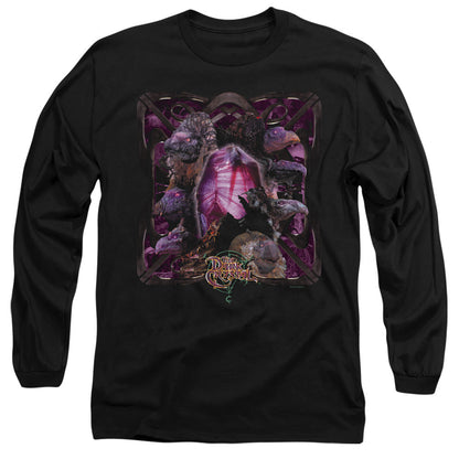 Dark Crystal Lust For Power Mens Long Sleeve Shirt Black Officially Licensed Officially Licensed