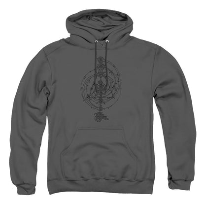 Dark Crystal Dream Spiral Mens Hoodie Charcoal Officially Licensed