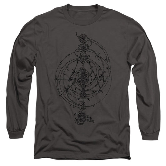 The Dark Crystal Dream Spiral Mens Long Sleeve Shirt Charcoal Officially Licensed