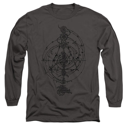 Dark Crystal Dream Spiral Mens Long Sleeve Shirt Charcoal Officially Licensed Officially Licensed