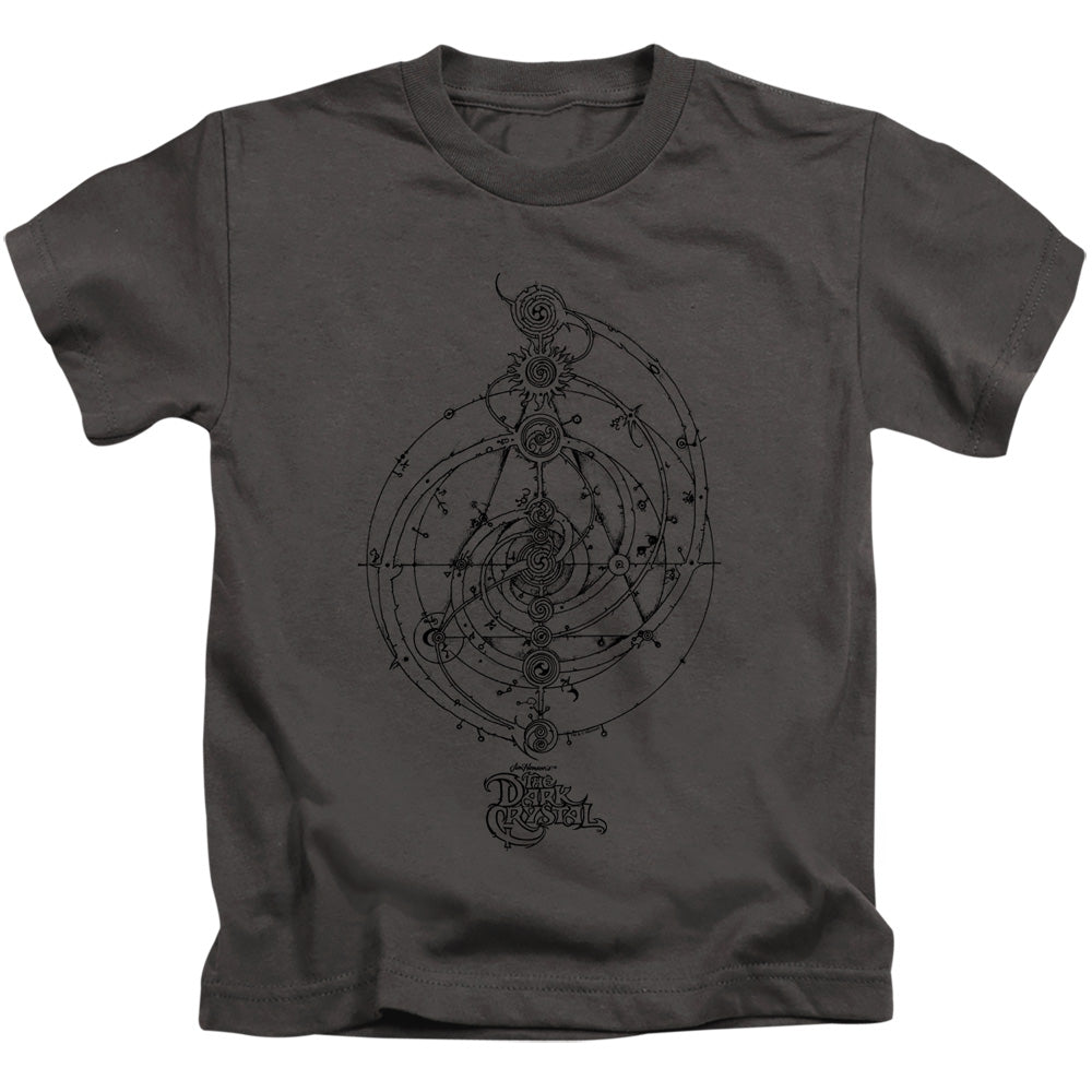 Dark Crystal Dream Spiral Juvenile Kids Youth T Shirt Charcoal (4) Officially Licensed