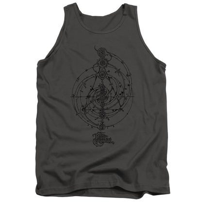 Dark Crystal Dream Spiral Mens Tank Top Shirt Charcoal Officially Licensed