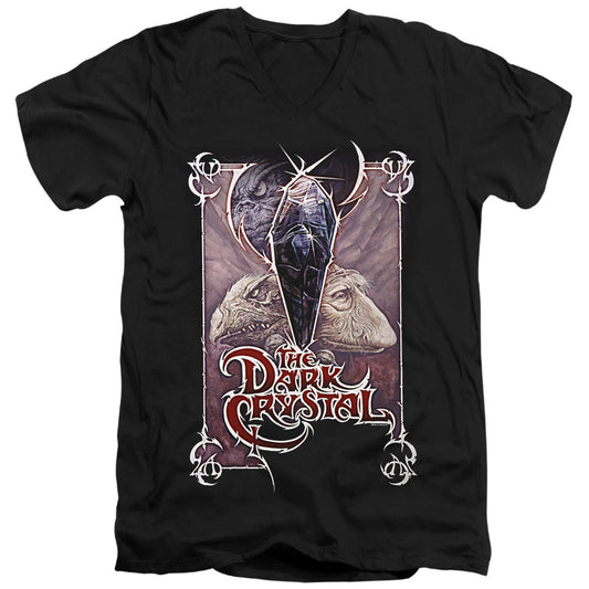 Dark Crystal Wicked Poster Mens Slim Fit V Neck T Shirt Black Officially Licensed