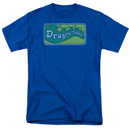 Dragon Tales Logo Clean Mens T Shirt Royal Blue Officially Licensed