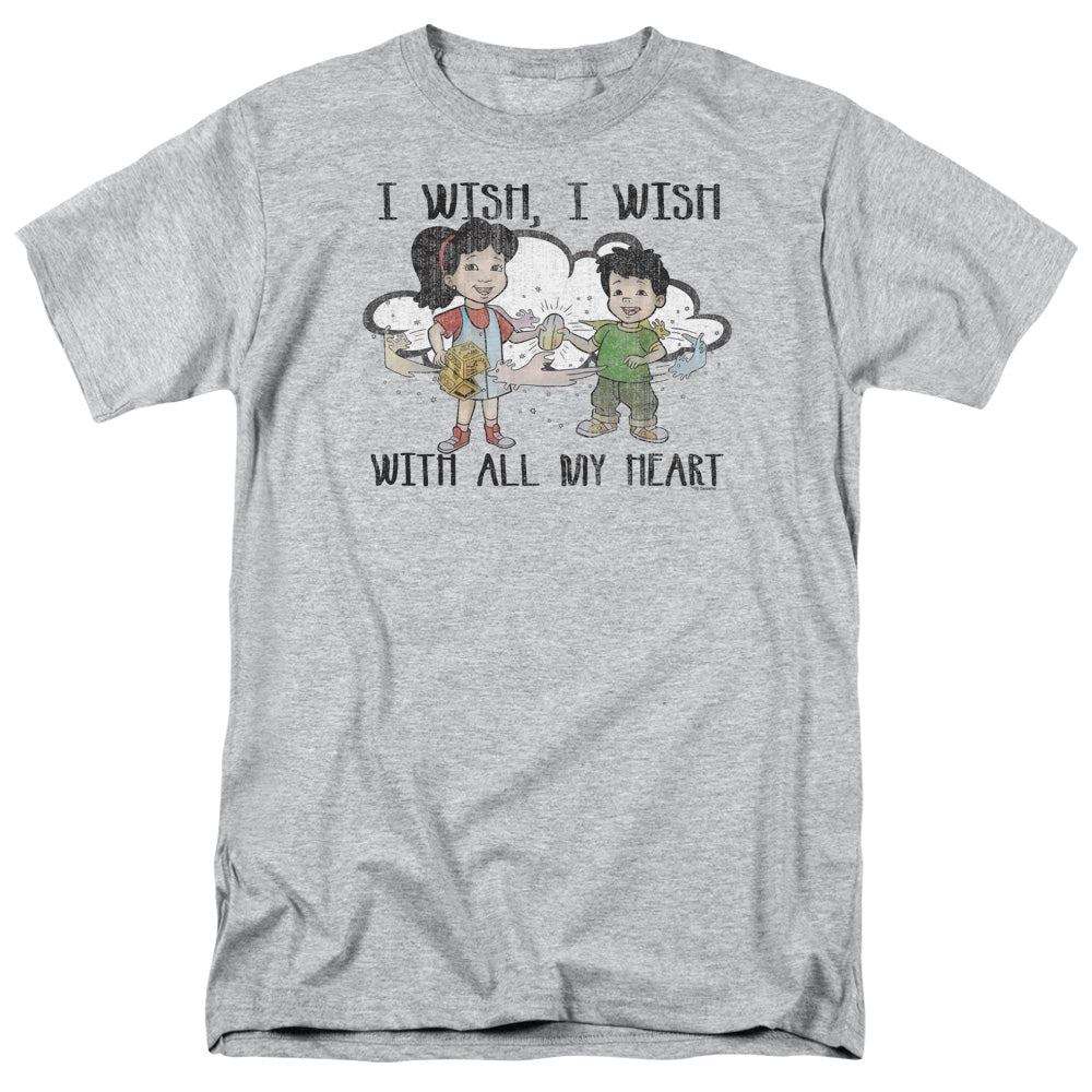Dragon Tales I Wish With All My Heart Mens T Shirt Athletic Heather Officially Licensed