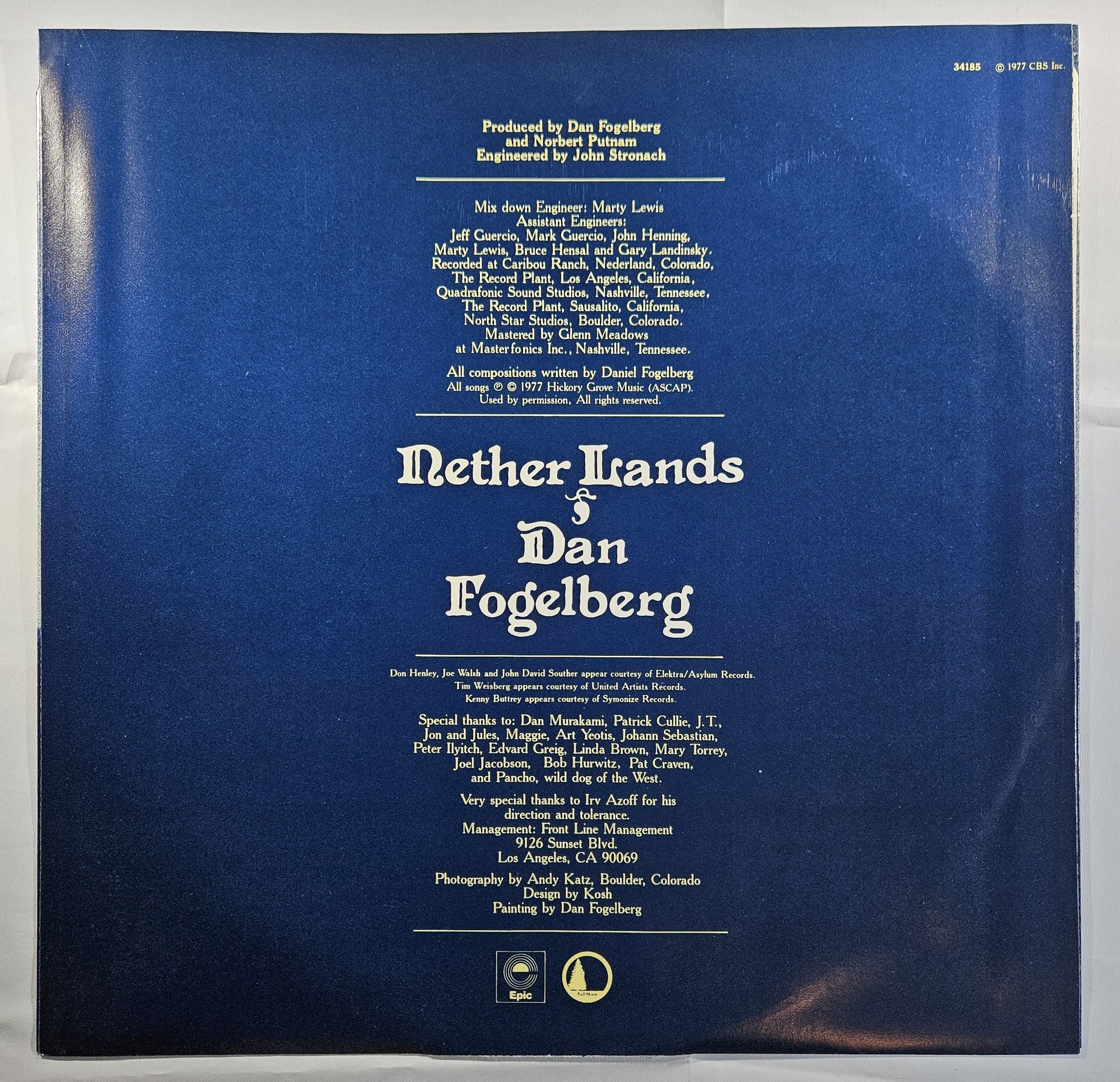 Dan Fogelberg - Nether Lands [1979 Reissue] [Used Vinyl Record LP]
