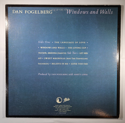 Dan Fogelberg - Windows and Walls [1984 Carrollton] [Used Vinyl Record LP] [C]