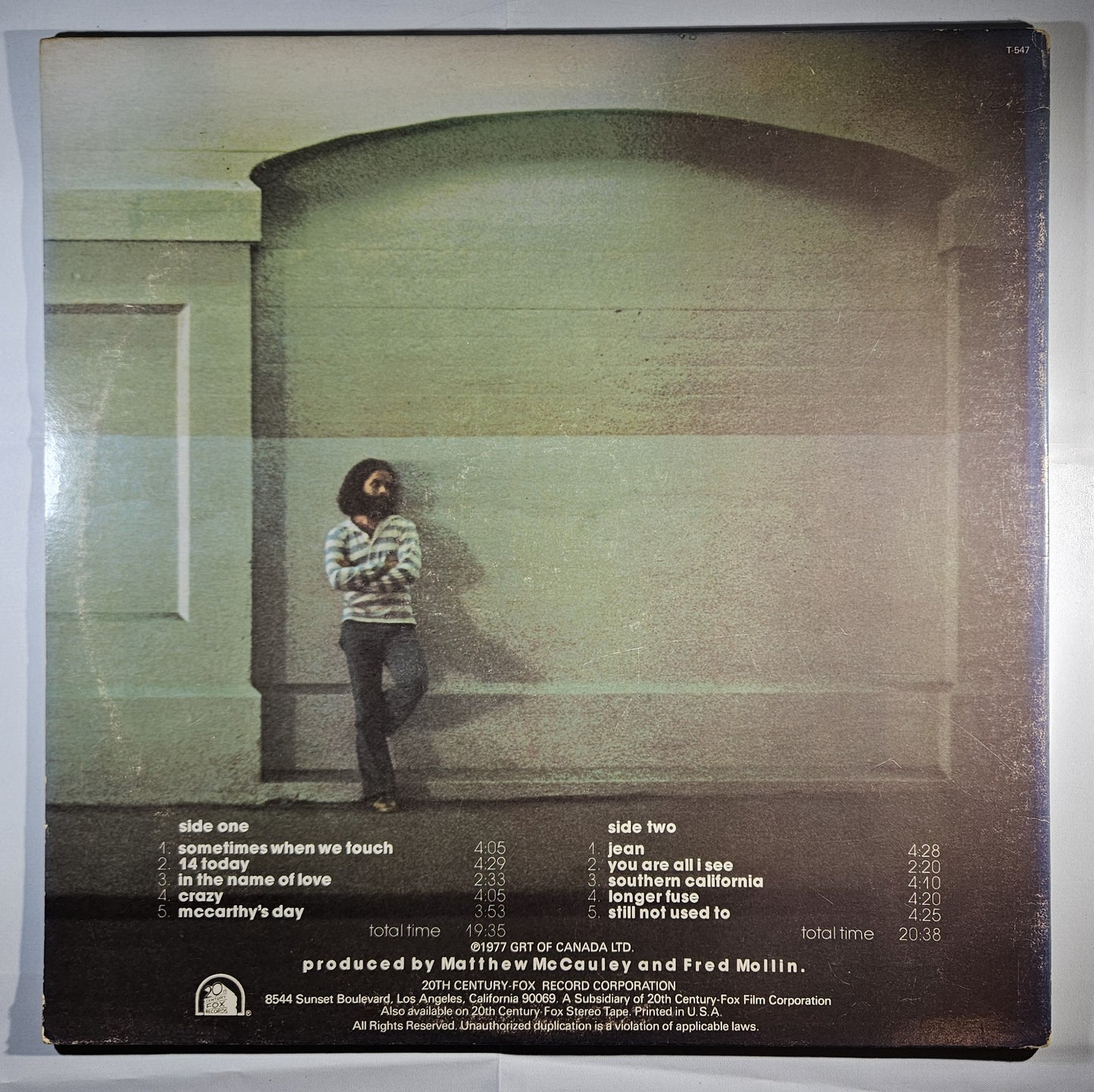 Dan Hill - Longer Fuse [1977 Santa Maria Pressing] [Used Vinyl Record LP] [C]