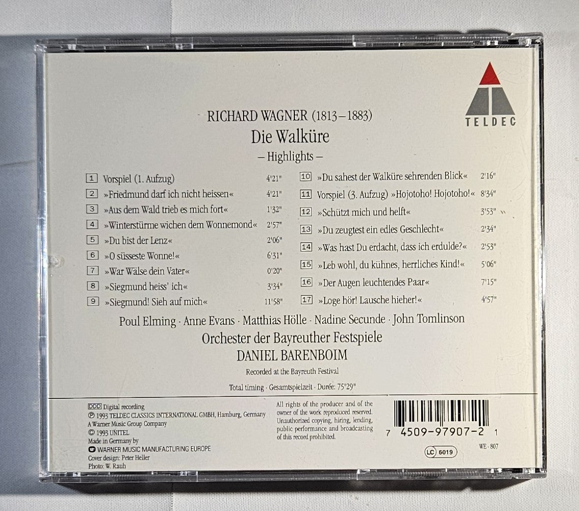 Daniel Bareboim - Wagner: Die Walküre [1993 Used CD]