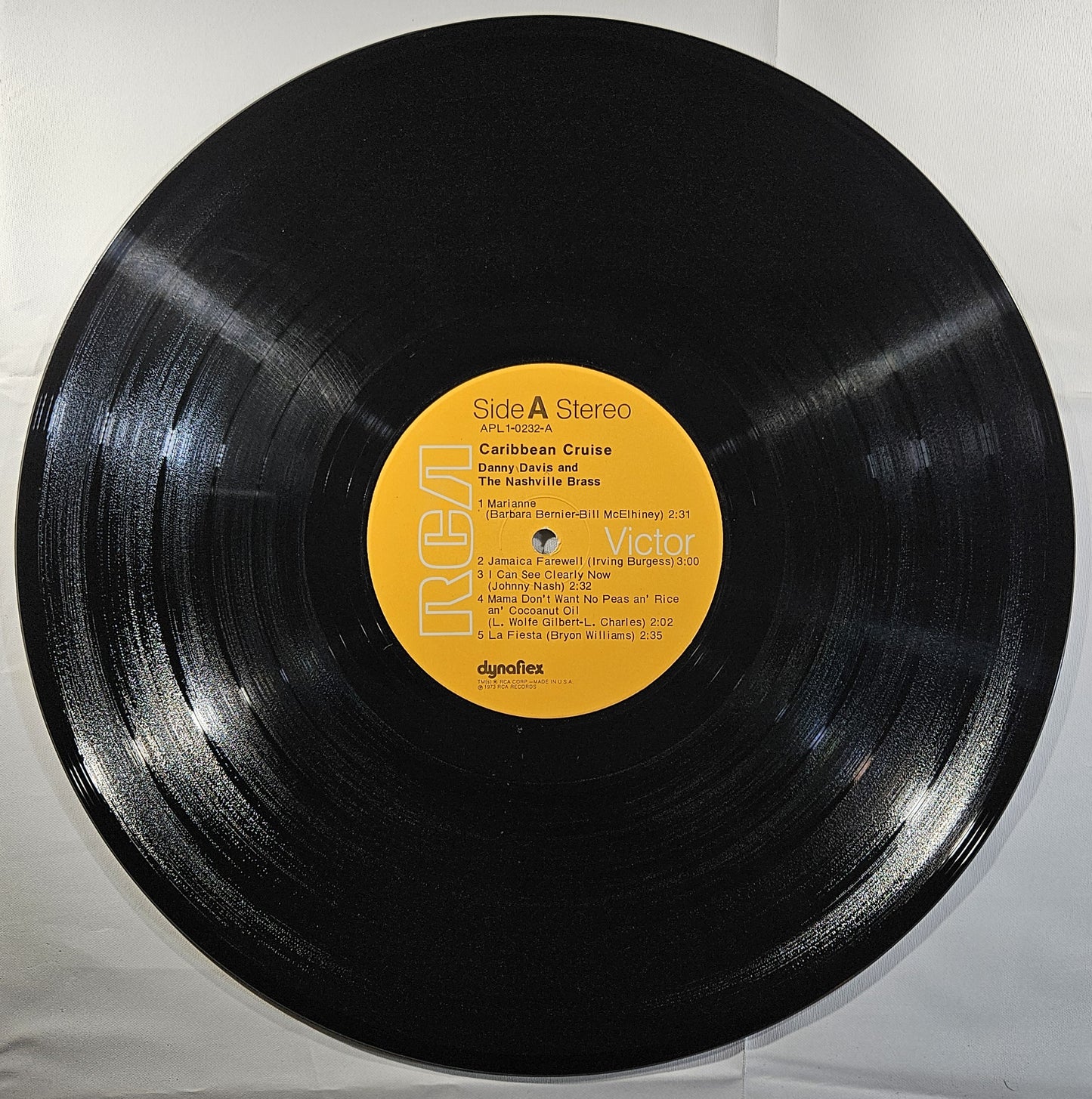 Danny Davis and The Nashville Brass - Caribbean Cruise [1973 Hollywood Pressing] [Used Vinyl Record LP]