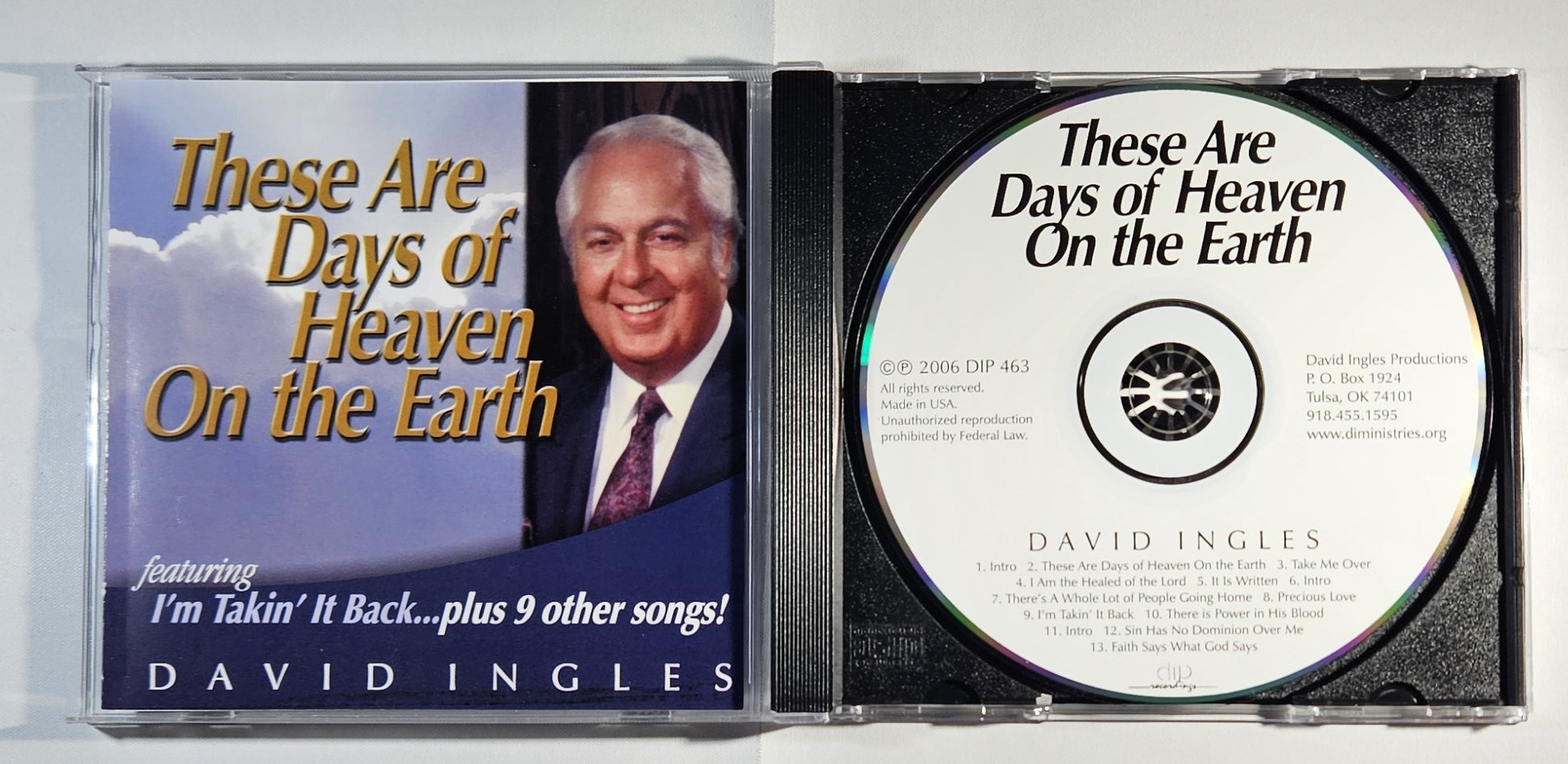 David Ingles - These Are Days of Heaven on the Earth [2006 Used CD]