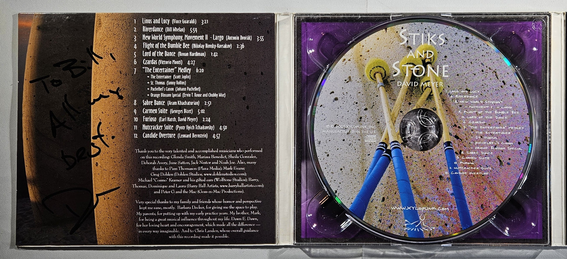 David Meyer - Stiks and Stone [2005 Used CD]
