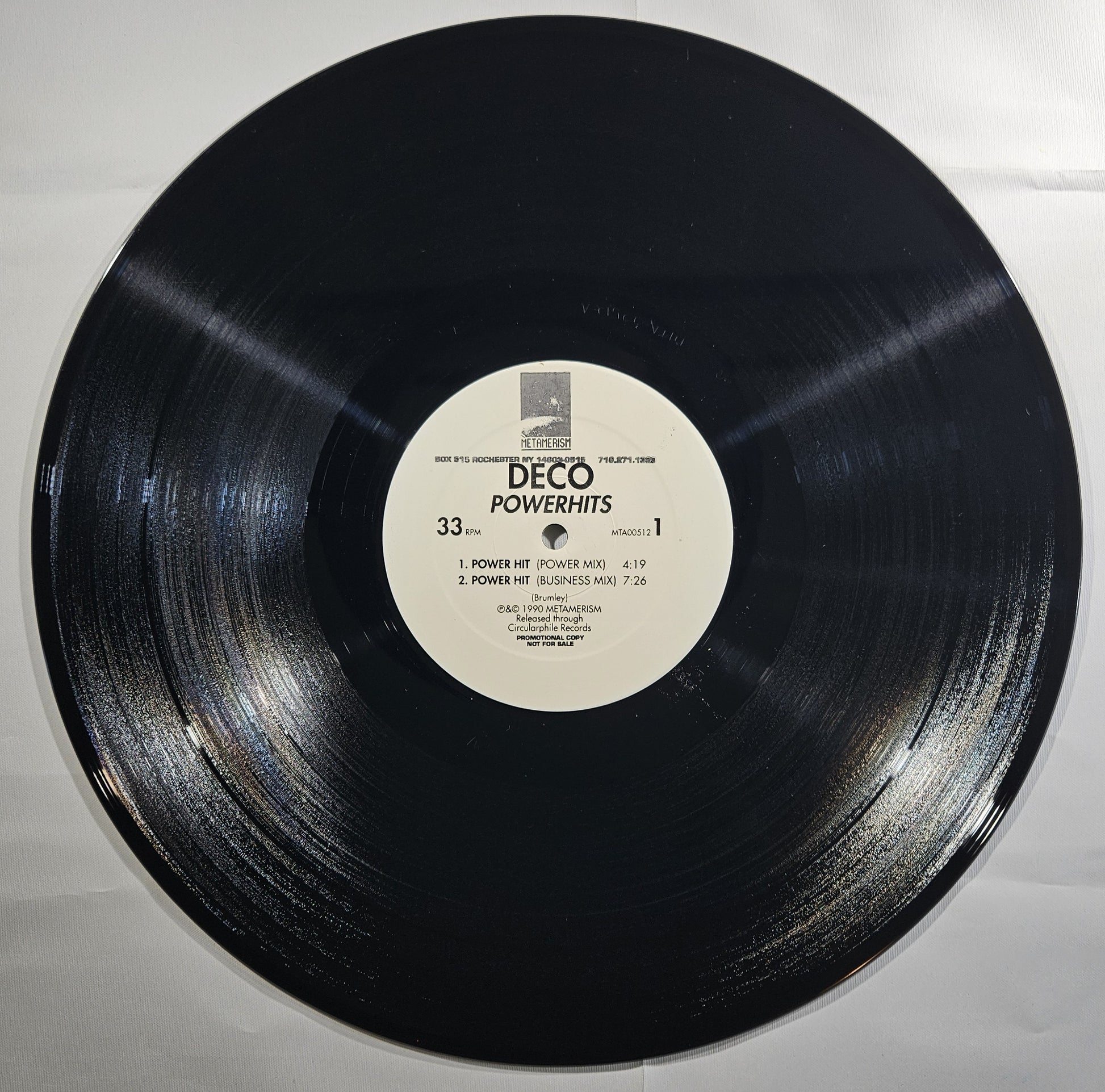Deco - Powerhits [1990 Promo] [Used Vinyl Record 12" Single]
