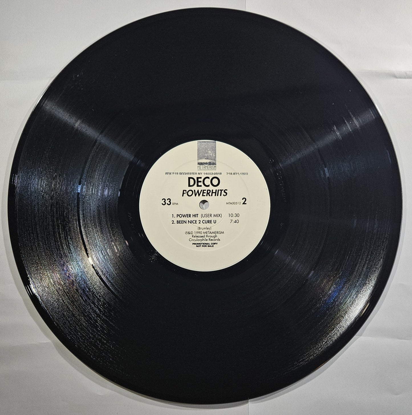 Deco - Powerhits [1990 Promo] [Used Vinyl Record 12" Single]