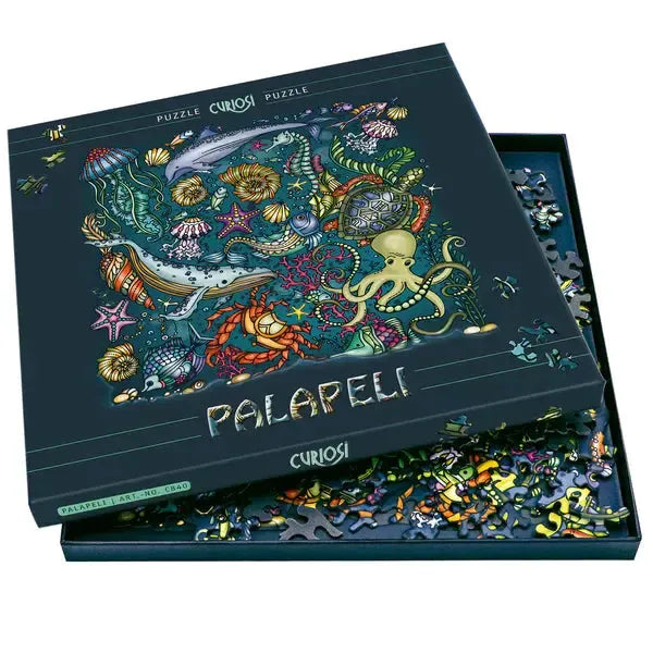 Deep Sea 246 Piece Jigsaw Puzzle with Display Frame Curiosi