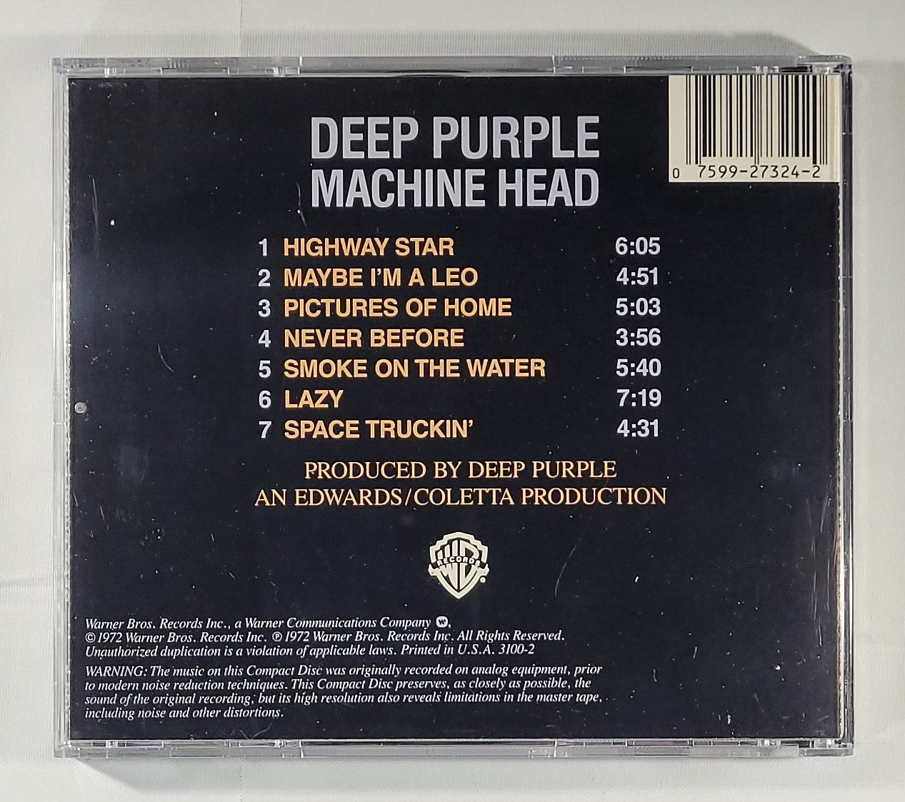 Deep Purple - Machine Head [1987 Reissue] [Used CD]