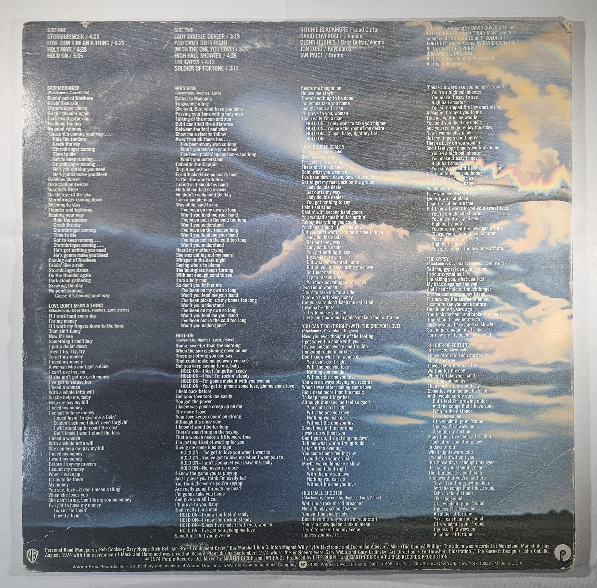 Deep Purple - Stormbringer [1974 Used Vinyl Record LP] [B]