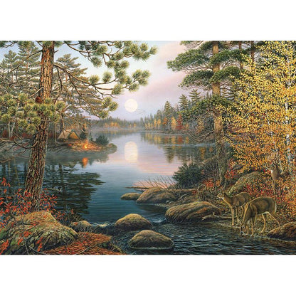 Deer Lake 1000 Piece Jigsaw Puzzle Cobble Hill