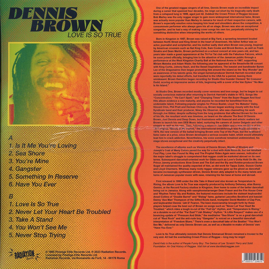 Dennis Brown - Love Is so True [2023 Reissue] [New Vinyl Record LP]