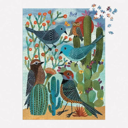 Desert Avian Friends 1000 Piece Jigsaw Puzzle Galison New