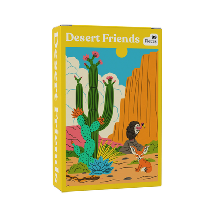Desert Friends 99 Piece Mini Jigsaw Puzzle Puzzledly