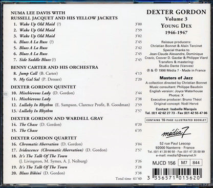 Dexter Gordon - Volume 3 - Young Dex 1946-1947 Complete Edition [1998 New CD]