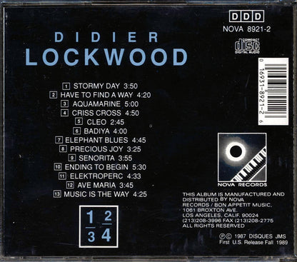 Didier Lockwood - 1 2 3 4 [1989 New CD]