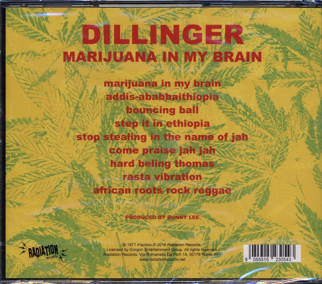 Dillinger - Marijuana in My Brain [2019 Reissue] [New CD]