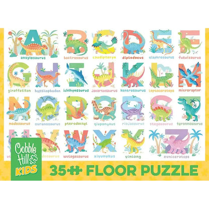 Dinosaur Alphabet 35 Piece Floor Jigsaw Puzzle Cobble Hill