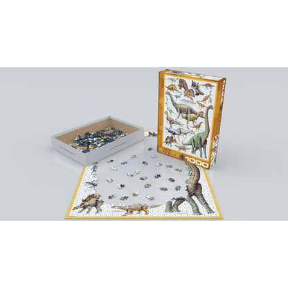 Dinosaurs of the Jurassic Period 1000 Piece Jigsaw Puzzle Eurographics