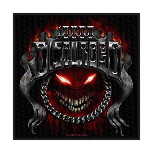 Disturbed Chrome Smile - Patch Woven Sew On Applique