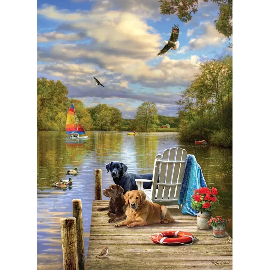 Dog Day Afternoon 1000 Piece Jigsaw Puzzle Cobble Hill
