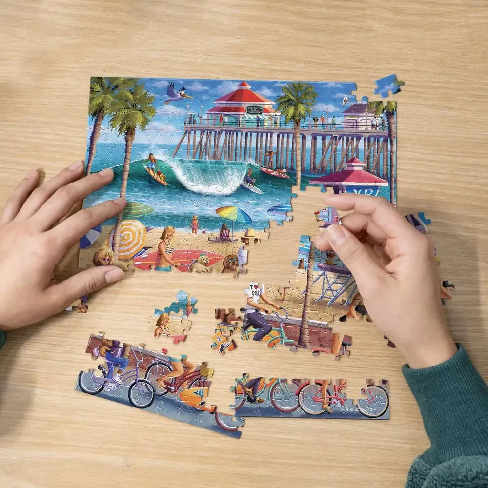 Dog Surfing 210 Piece Jigsaw Puzzle Boardwalk