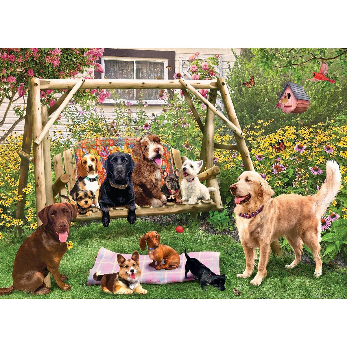 Doggie Daycare 500 Piece Jigsaw Puzzle Cobble Hill