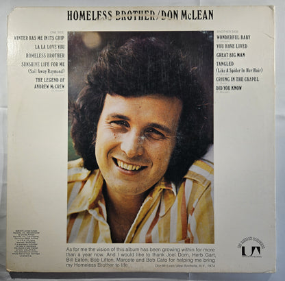 Don McLean - Homeless Brother [1974 All Disc Press] [Used Vinyl Record LP]