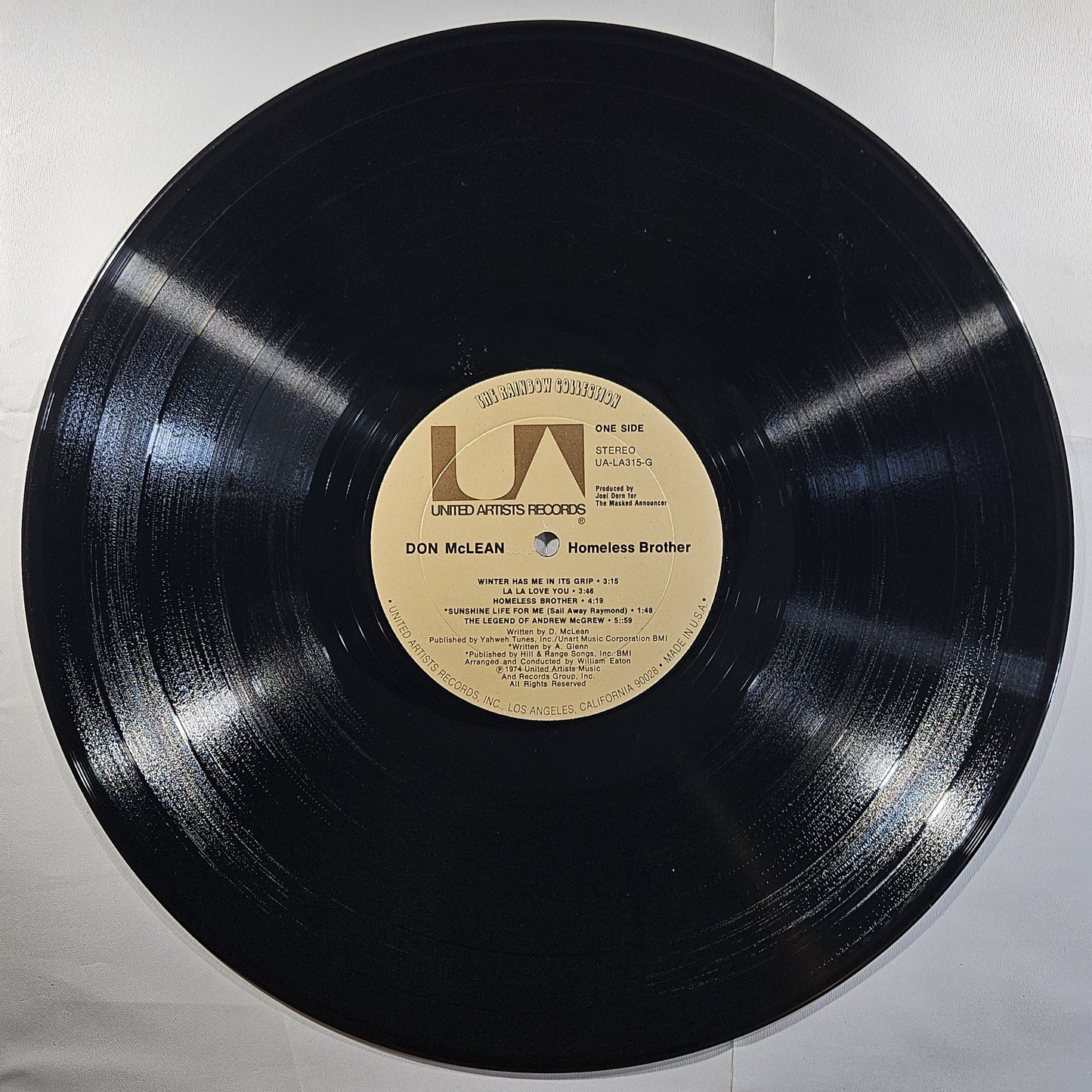 Don McLean - Homeless Brother [1974 All Disc Press] [Used Vinyl Record LP]
