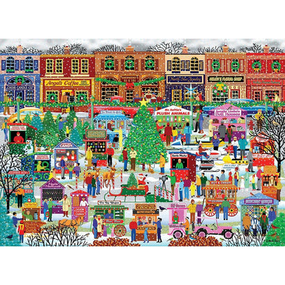 Downtown Holiday Festival 500 Piece Jigsaw Puzzle Eurographics