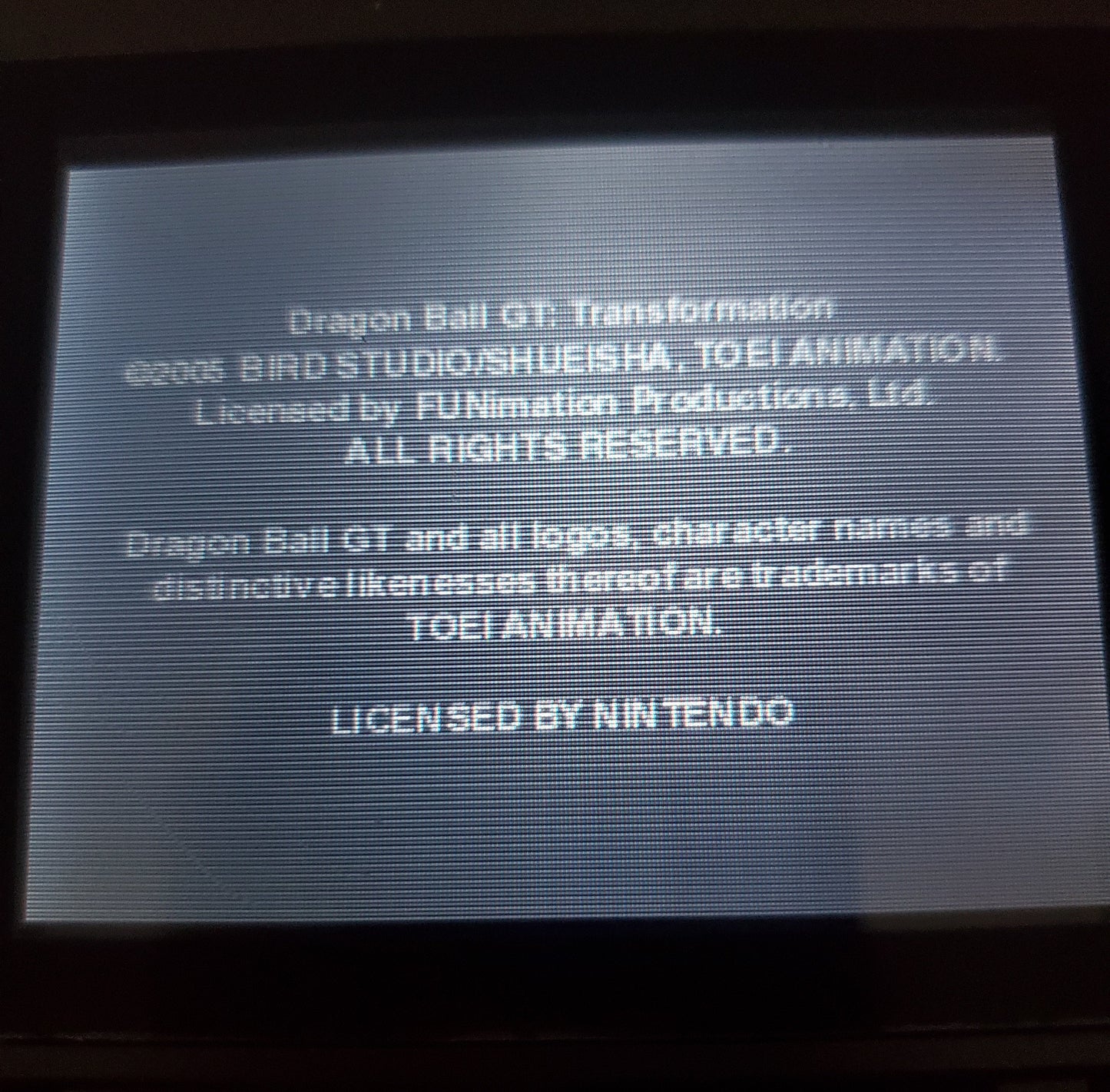 Dragon Ball GT: Transformation GBA Video Game Boy Advance 2005 DBZ