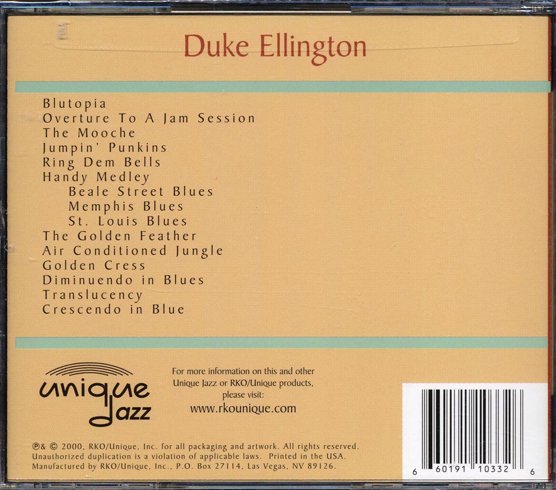 Duke Ellington - Live in 1974! At The Hollywood Bowl [2000 Unofficial Reissue] [New CD]