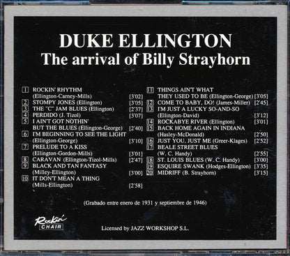 Duke Ellington - The Arrival of Billy Strayhorn [Compilation] [New CD]