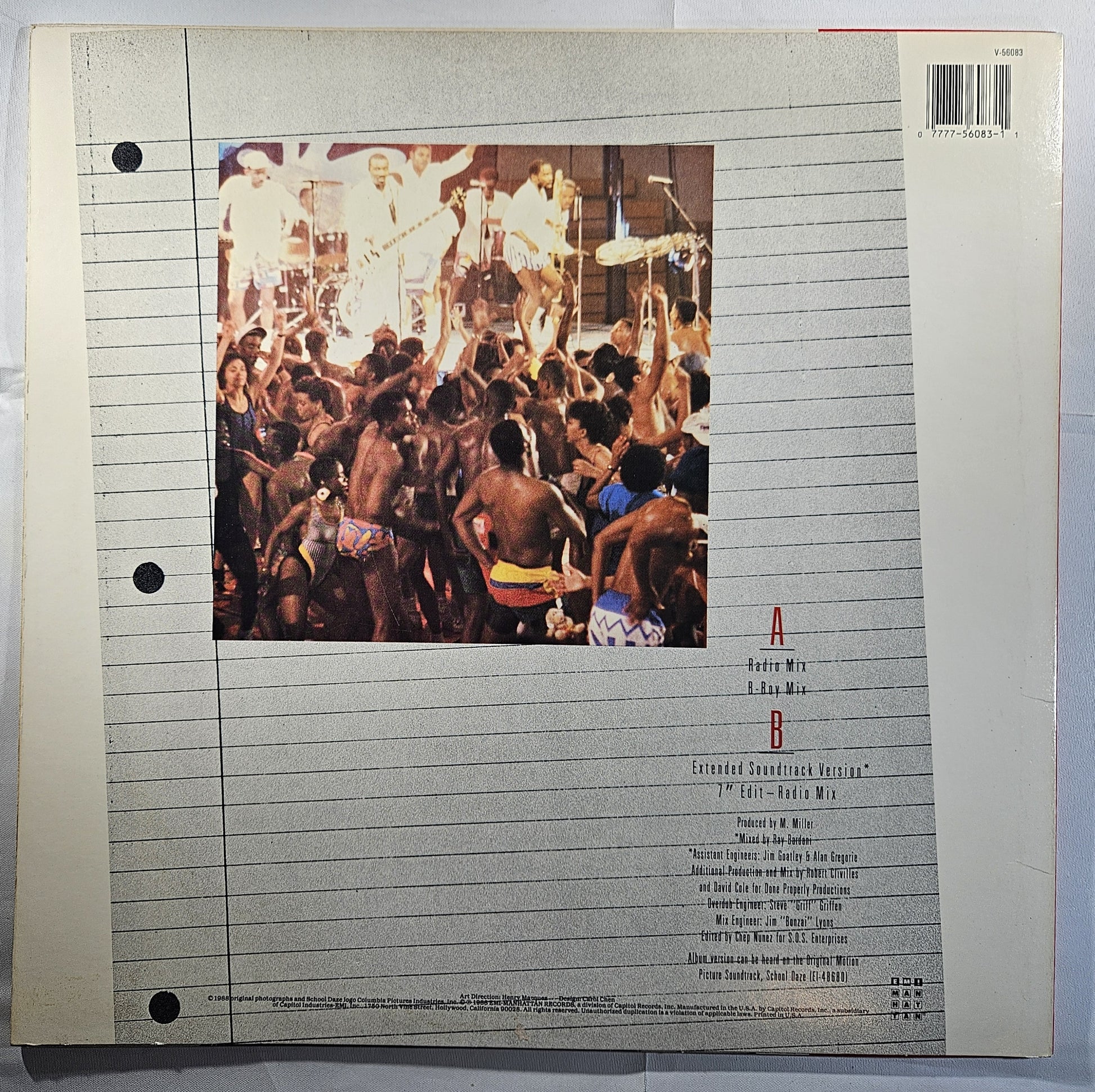 E.U. - Da Butt [1988 Used Vinyl Record 12" Single]