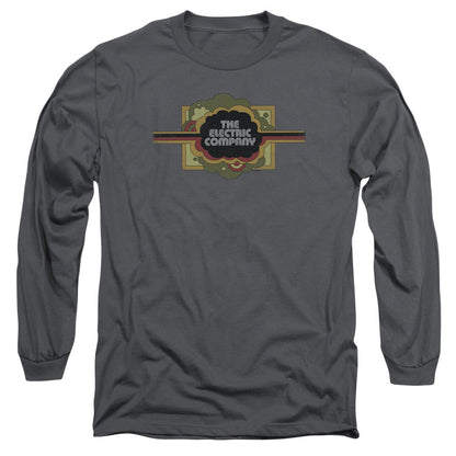 Electric Company Logo Mens Long Sleeve Shirt Charcoal Officially Licensed Officially Licensed