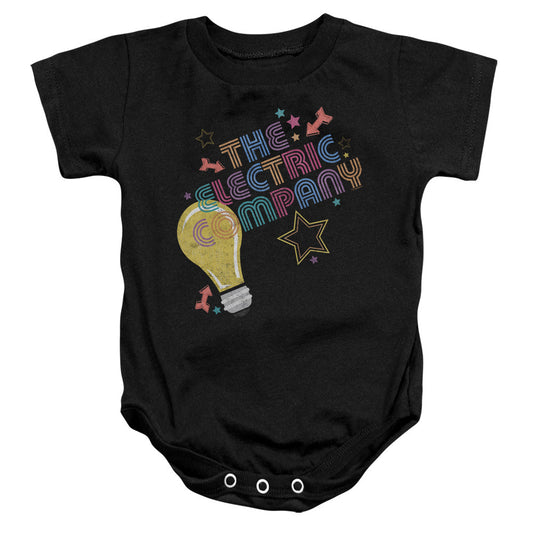 Electric Company Electric Light Infant Baby Snapsuit Black Officially Licensed